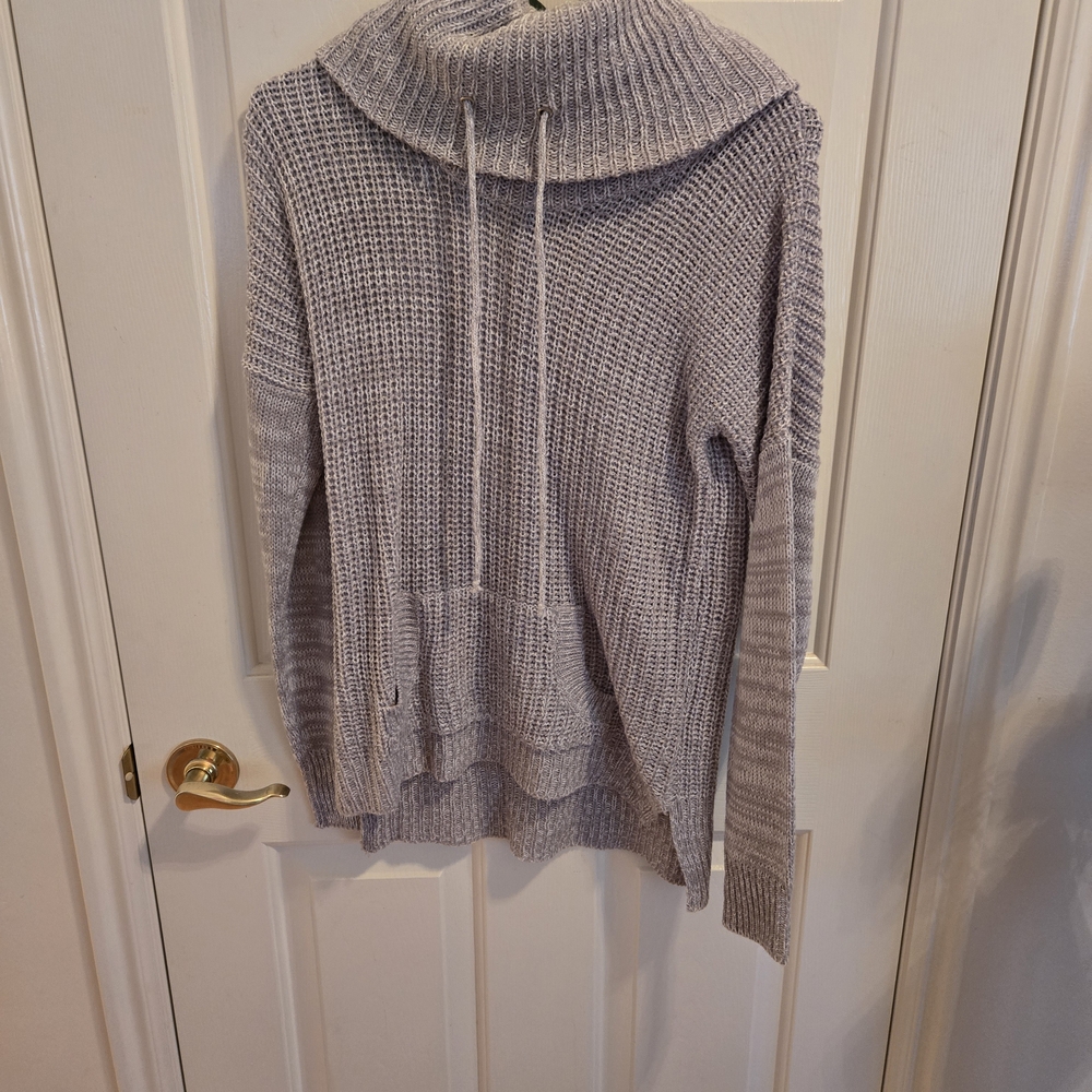 Derek Heart Gray Cowl Neck Sweater